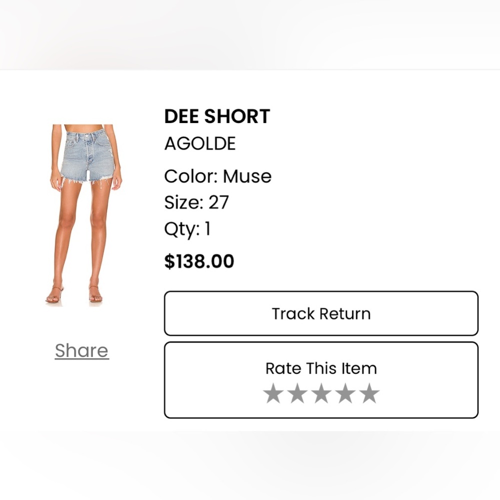 Jean shorts from revolve